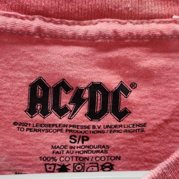 AC/DC Lightning Tie Dye T-Shirt Size Small - Picture 4 of 8